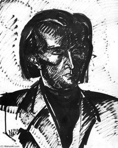 Portrait Of Lajos Kassák — Jozsef Nemes Lamperth