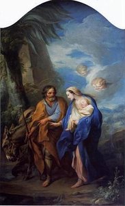 The Flight Into Egypt — Charles-andré Van Loo
