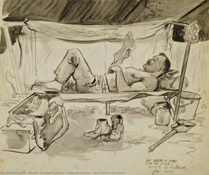 Dry Season In Korea — Master Sergeant John C. Degrasse Usmc