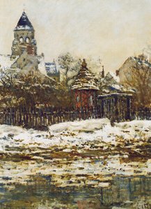 Vétheuil, Die Kirche Im Winter — Claude Monet, Impressionismus