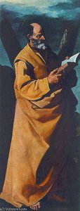 Apostle St Andrew — Francisco De Zurbarán, Baroque Painting