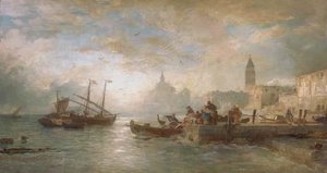 Venice At Dawn — Andreas Achenbach