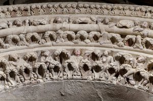 Left Arch Of The Portico Of Glory — Master Mateo