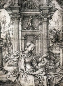 Virgin And Child With Sts Catherine And Barbara — Jan Gossart