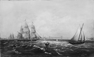 New York Bay And Harbor — Arthur Douglas Wales Smith, Realism