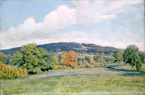 Distant View Of Leith Hill, Surrey, With Tower — Ernest C Christie
