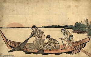 The Fisher Girls — Katsushika Hokusai