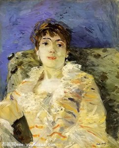 Young Woman On A Couch — Berthe Morisot