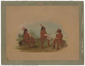 Three Young Chinook Men — George Catlin