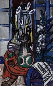 Large Still Life Interior (blue) — Max Beckmann