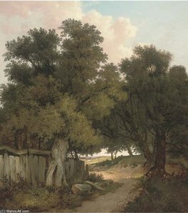 A Rustic Woodland Track — John Berney Ladbrooke