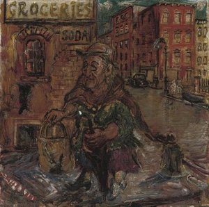 Street In New York — David Davidovich Burliuk