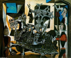 Juegos De Pajes — Pablo Picasso, Cubist Representation