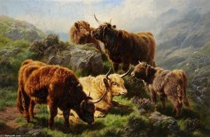 A Breezy Morn, Glen Massan, Argyllshire — William Watson