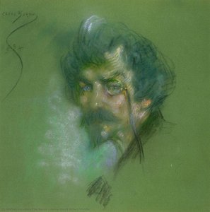 James Abbott Mcneill Whistler — Alice Pike Barney, Impressionistic/portrait Sketch