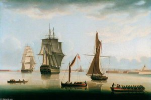 Shipping In Portsmouth Harbour — Thomas Buttersworth