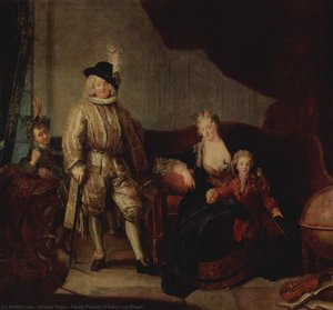 Family Portrait Of Baron Von Erlach — Antuan Pesne