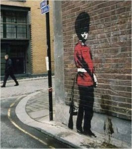 Pissing Soldier — Banksy