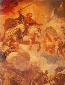 James At The Battle Of Clavijo — Luca Giordano, Baroque