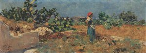 The Isle Of Capri — Henrique Pousão, Impressionism