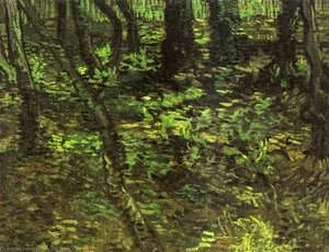 Undergrowth With Ivy — Vincent Willem Van Gogh, Post-impressionism