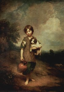 A Peasant Girl With Dog And Jug — Thomas Gainsborough