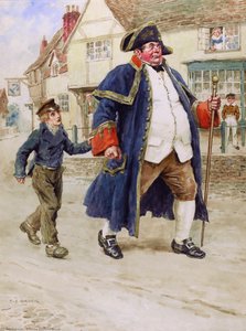 Mr Bumble Walked On With Long Strides — Charles Edmund Brock