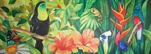 Tropical Bird Frieze — Alexandra Jane Davies