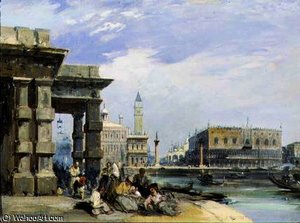 View Of The Piazzetta And The Palazzo Ducale — Edward Pritchett