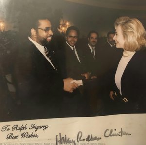 Ralph Irizarry And Hillary Clinton Inside The White House. — Ralph Irizarry
