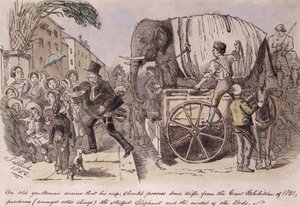 An Old Gentleman Anxious That His Wife — John Leech