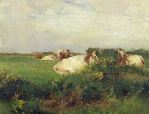 Cows In A Field — Walter Frederick Osborne