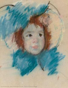Sketch Of Head Of Margo — Mary Stevenson Cassatt, Impressionism