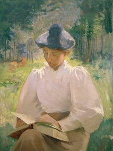 Girl Reading, (painting)
