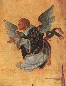 Christ On The Cross (detail) — Albrecht Altdorfer, German Renaissance Landscape Painting
