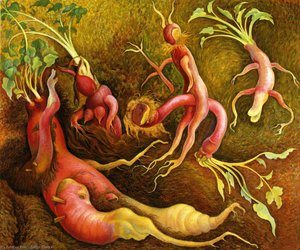 The Tenptations Of Saint Antony — Diego Rivera, Surrealist Composition