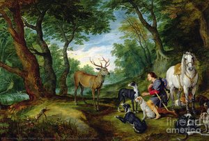 The Vision Of Saint Hubert — Peter Paul Rubens