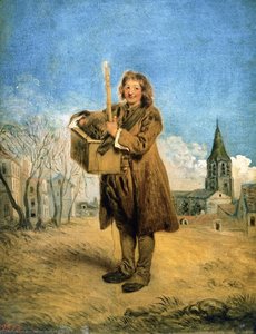 Savoyard With Marmot — Jean-antoine Watteau, Rococo Style
