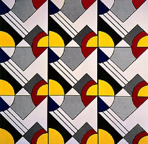 Modular Painting With Nine Panels — Roy Lichtenstein, Pop Art