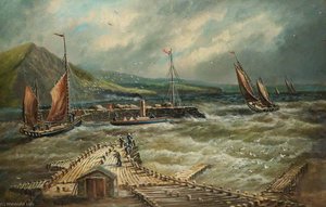 Aberystwyth Harbour Entrance — Alfred Worthington