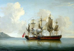Hms 'experiment' Taking The 'telemaque' — Dominic Serres