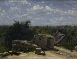 The Well In The Rue Montlaville, Orrouy (viewed From The West) — Adolphe Félix Cals