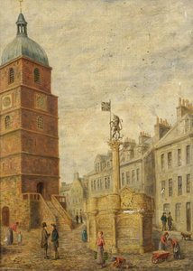 Old Jail And Malt Cross In Burns' Time — Robert Bryden