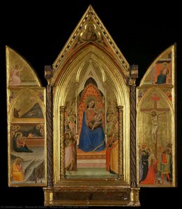 Virgin And Child With Saints — Bernardo Daddi, Italian Renaissance