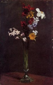Narcisses, Hyacinths And Nasturtiums — Henri Fantin-latour