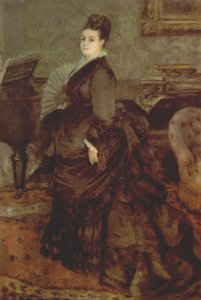Portrait Of A Woman (mme. Georges Hartmann) — Pierre-auguste Renoir, Impressionistic Portraiture
