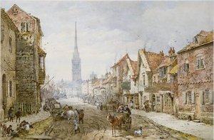 Castle Street, Salisbury — Louise Rayner