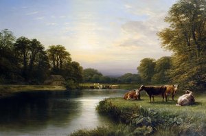 Cattle On A Riverbank