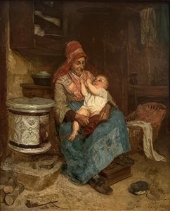 Grandmother With Child — Andre Henri Dargelas