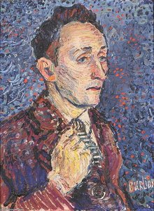 Portrait Of Albert Koslow — David Davidovich Burliuk